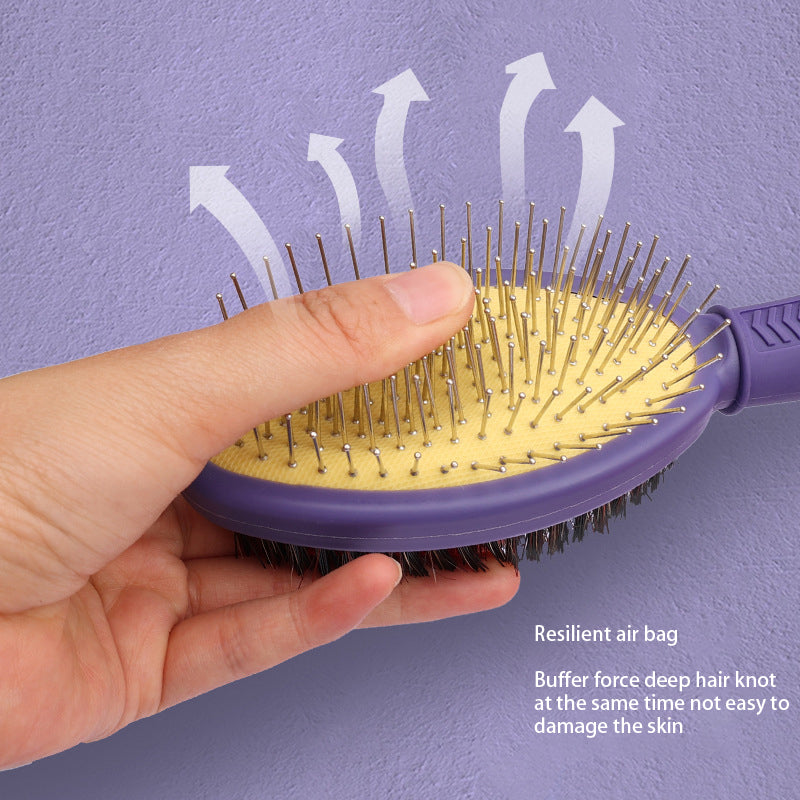 Peigne Double Face pour Chien et Chat - Démêlant & Massage