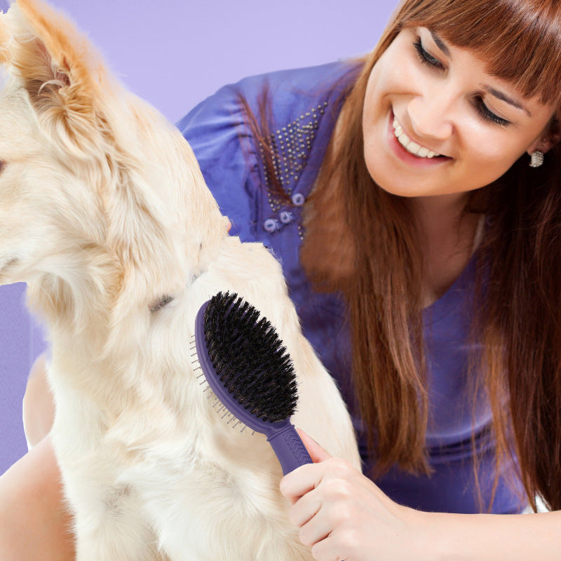Peigne Double Face pour Chien et Chat - Démêlant & Massage