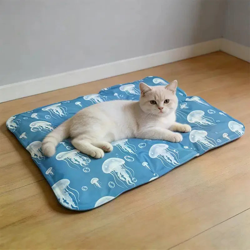 Tapis rafraîchissant motif méduses