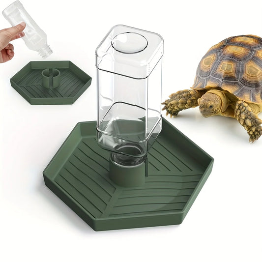 Abreuvoir Automatique pour Reptiles – Mangeoire pour Lézard, Gecko, Chaméléon, Grenouille, Serpent, Tortue
