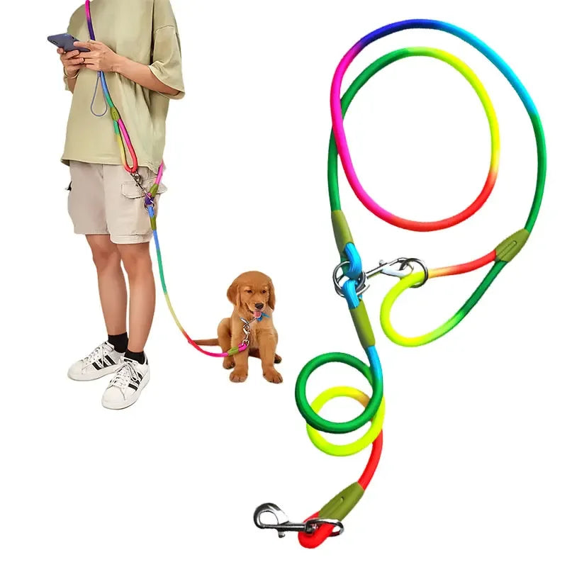 Laisse Mains Libres Réfléchissante pour Chien – Nylon Ajustable