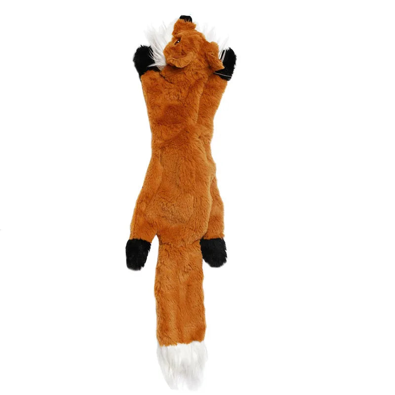 Peluche Interactive pour Chien & Chat – Jouet à Mâcher en Peluche Animaux (Tigre, Lion, Renard...)