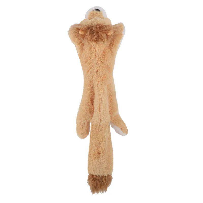 Peluche Interactive pour Chien & Chat – Jouet à Mâcher en Peluche Animaux (Tigre, Lion, Renard...)