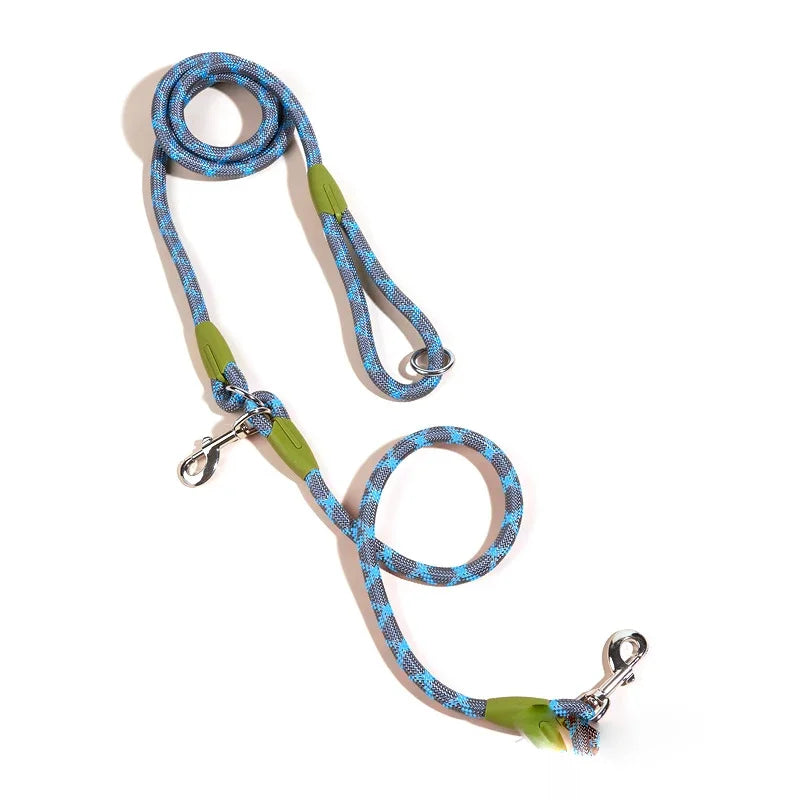 Laisse Mains Libres Réfléchissante pour Chien – Nylon Ajustable