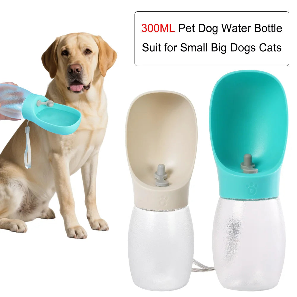 Gourde Portable pour Chien 300ml – Gamelle de Voyage pour Chiot, Chat & Chien