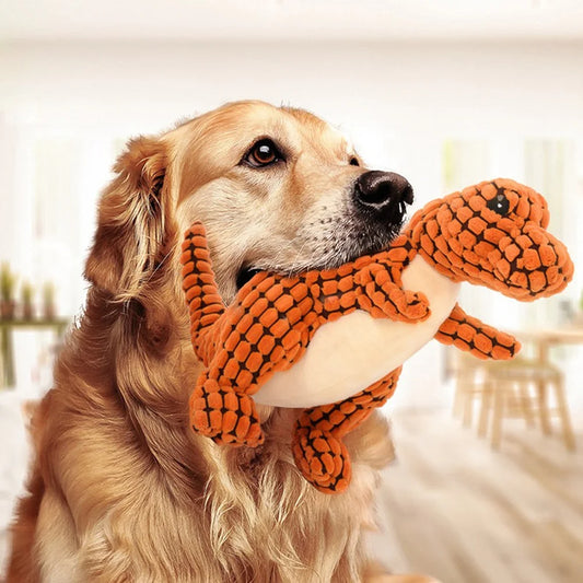 Peluche Interactive pour Chien & Chat – Jouet à Mâcher en Peluche Animaux (Tigre, Lion, Renard...)