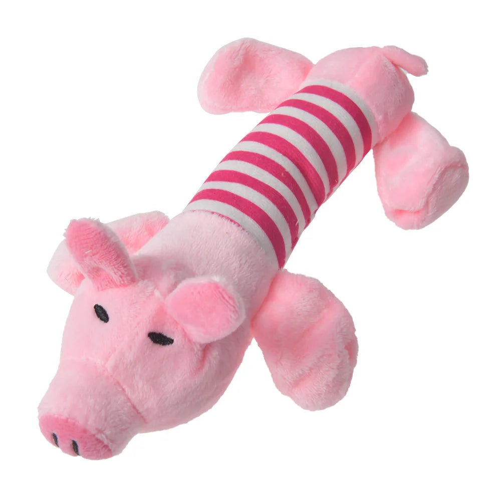 Peluche Interactive pour Chien & Chat – Jouet à Mâcher en Peluche Animaux (Tigre, Lion, Renard...)
