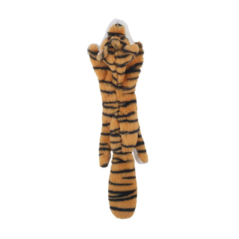 Peluche Interactive pour Chien & Chat – Jouet à Mâcher en Peluche Animaux (Tigre, Lion, Renard...)