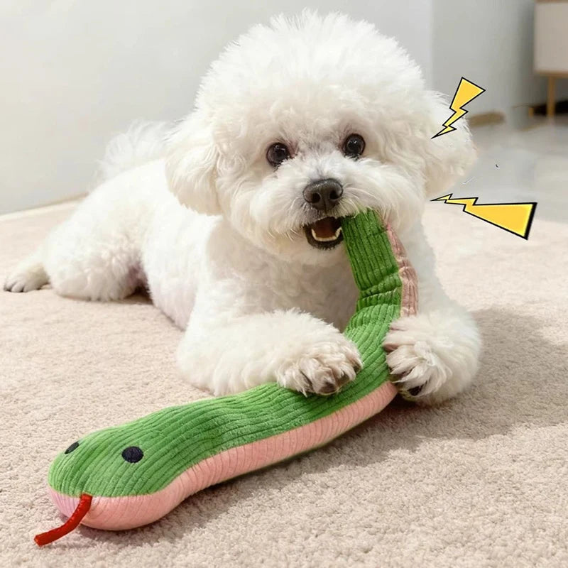 Jouet Serpent Interactif pour Chat & Chien – Peluche Kick 42cm Jeu d’Intérieur
