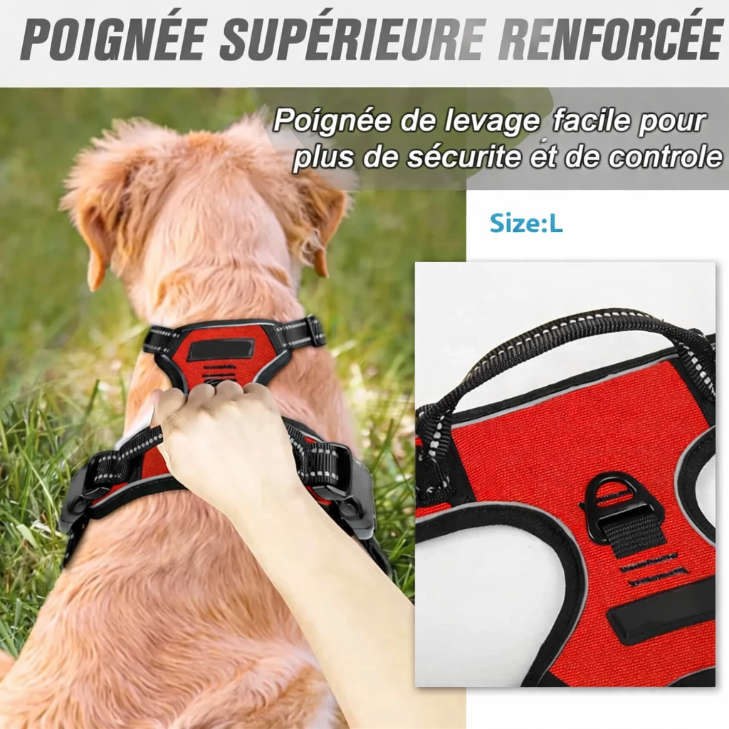Hundegeschirr Anti-Zug Clip Front | Reflektierende Streifen | Strapazierfähiges Nylon S-XL